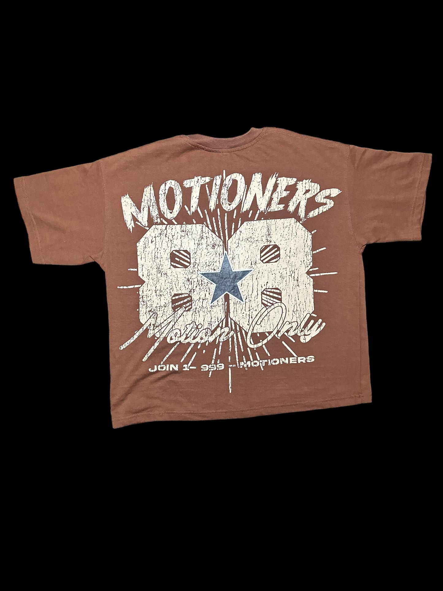 “BROWN” HEAVYWEIGHT OVERSIZED CROPPED TEE